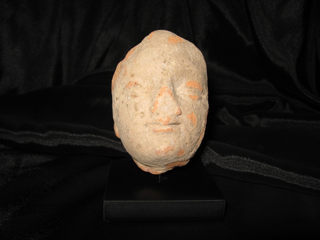 Fragment head of an Eros Terracotta Roman 100 AD